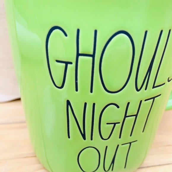 Rae Dunn green GHOUL’S NIGHT OUT mug - Picture 2 of 11